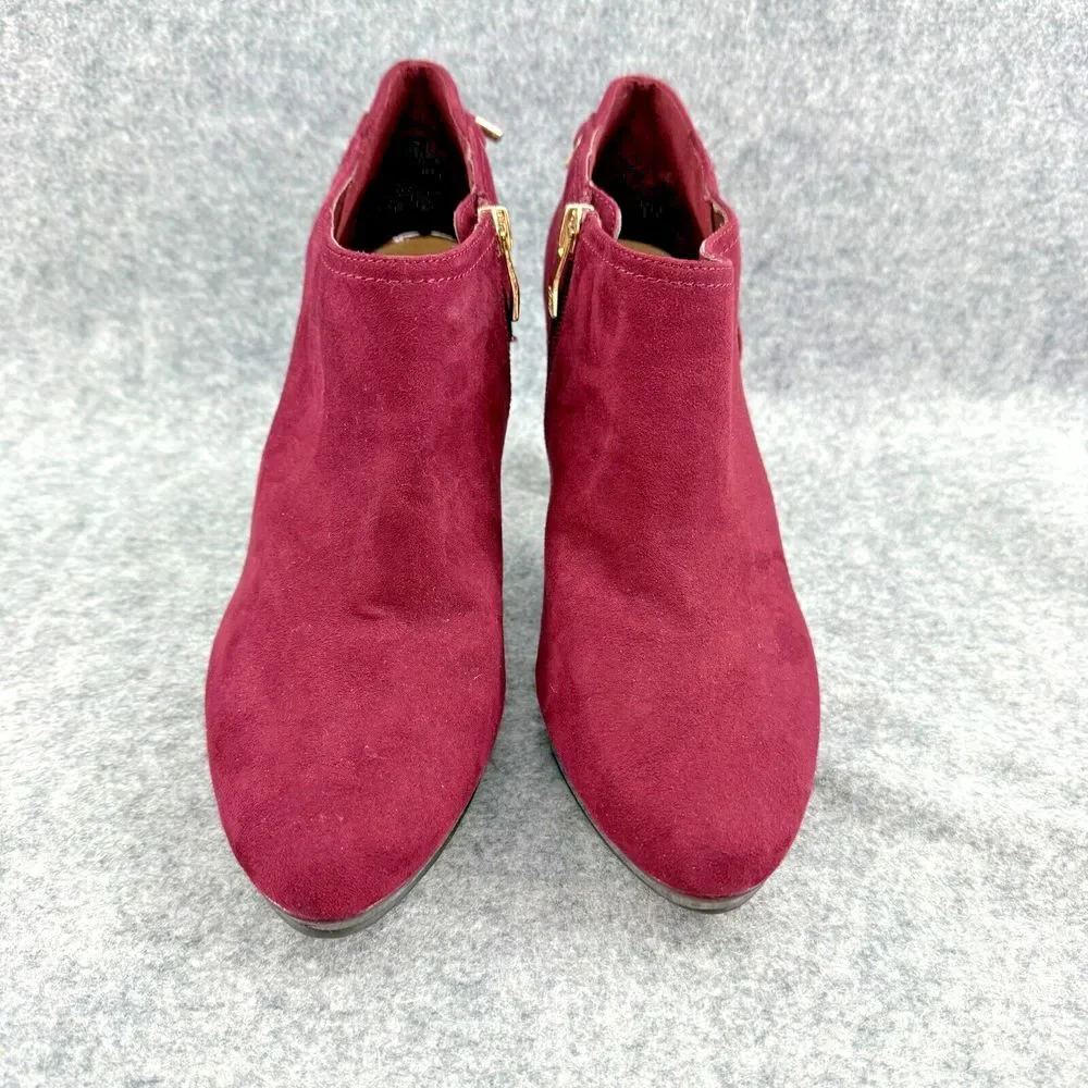 Liz Claiborne Elsie Heels Womens 8.5‎ Maroon Burgundy Shoes Pumps Office Party